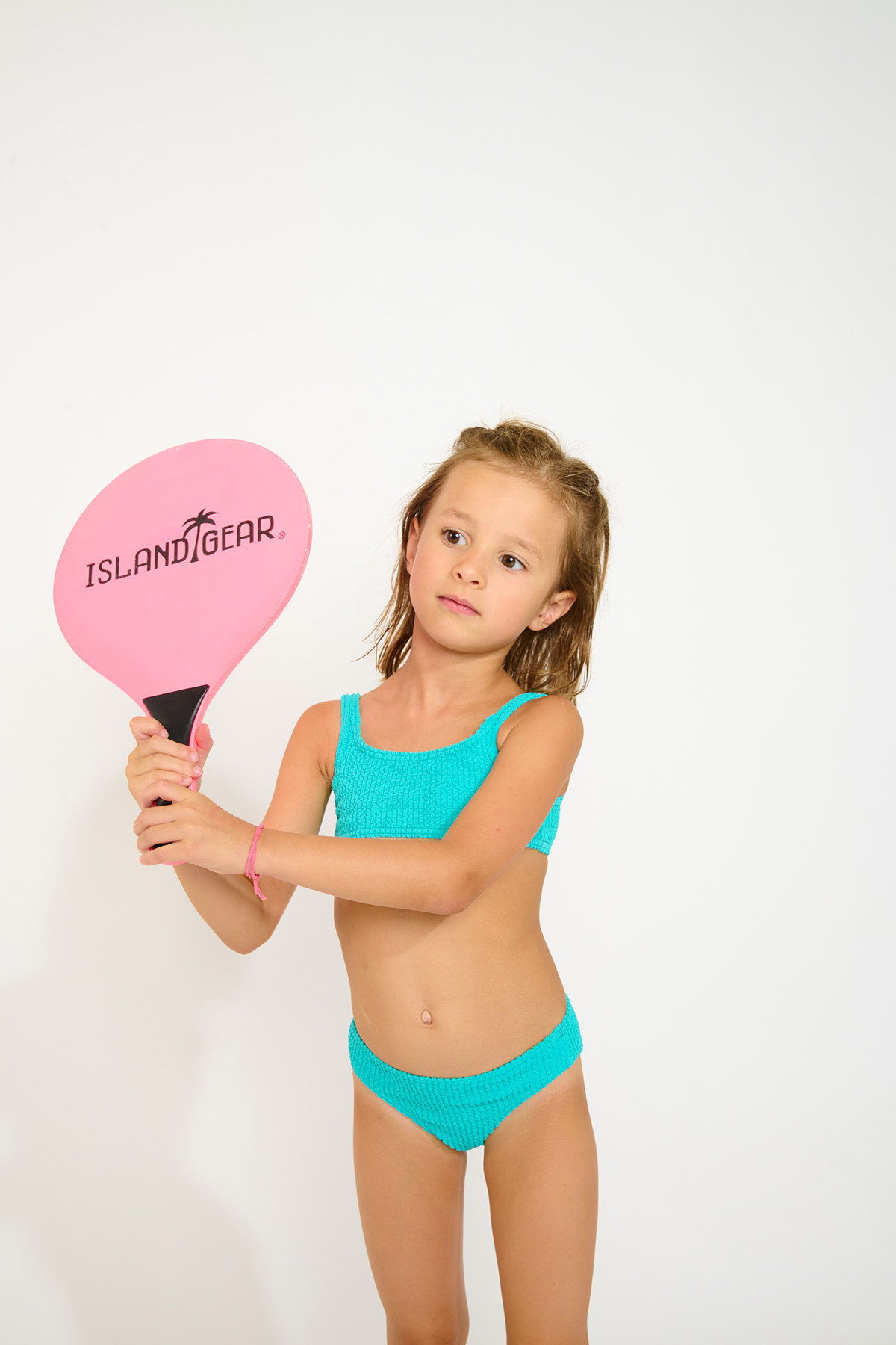M CARTOON POPCORN Caribisch blauwe bikini voor meisjes - 3