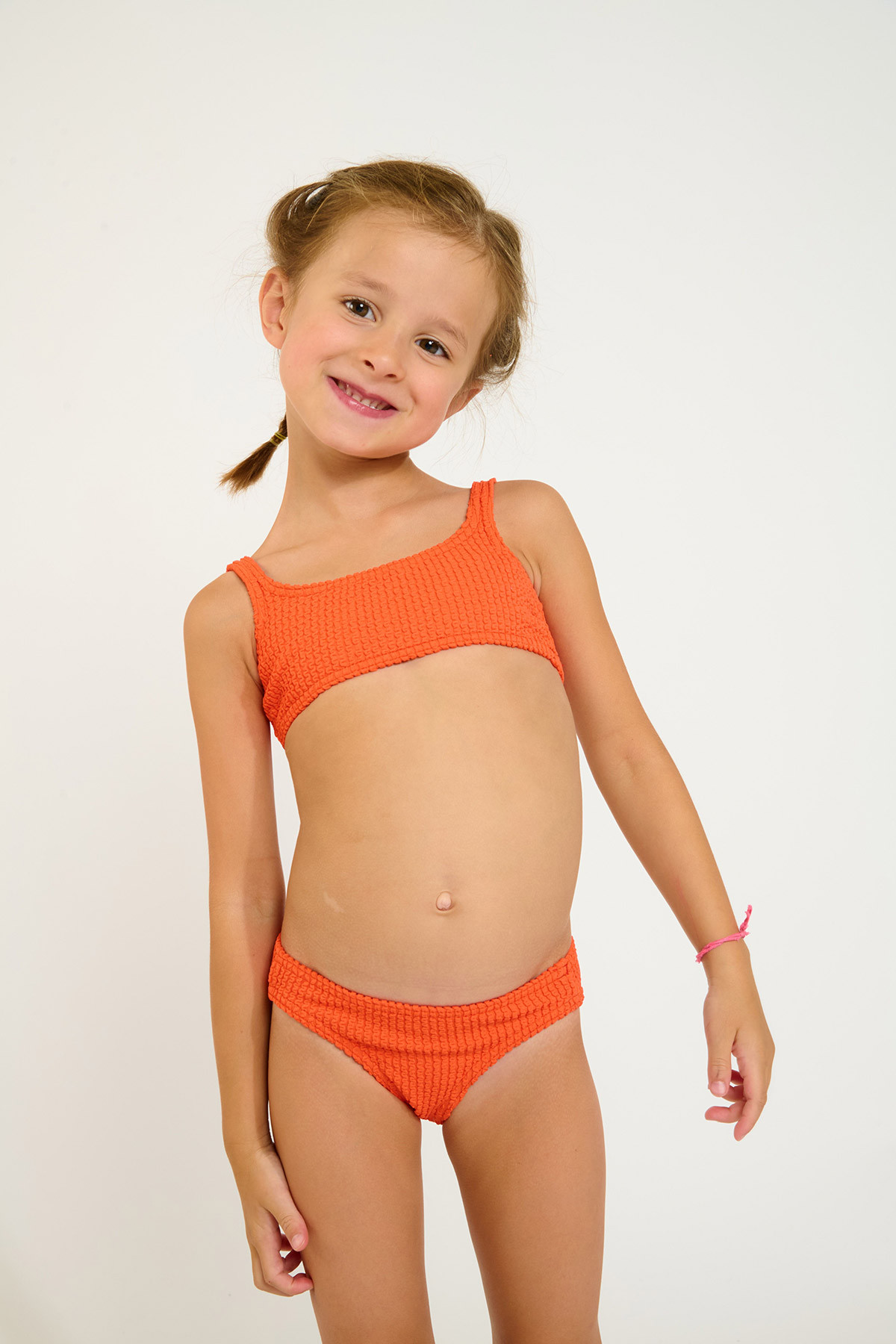Bikini naranja para niña M CARTOON POPCORN - 2