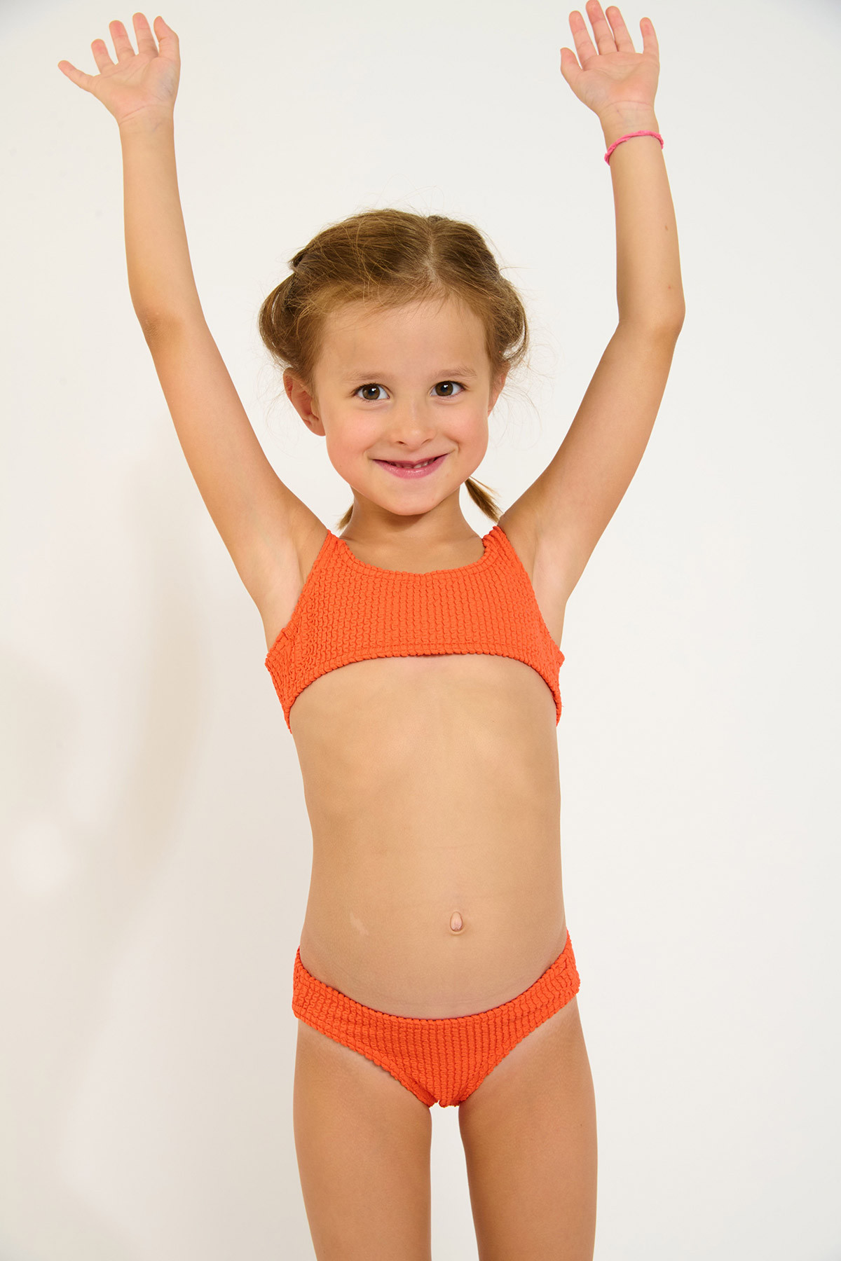 Bikini naranja para niña M CARTOON POPCORN - 3