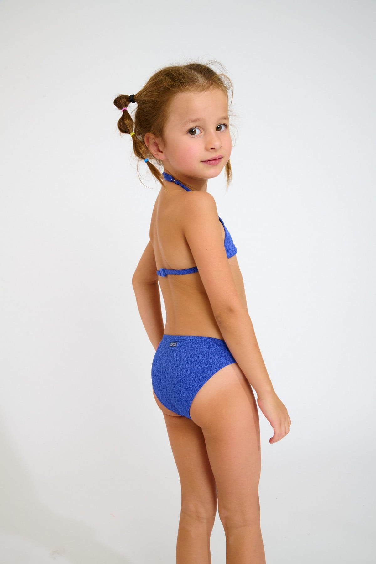 Bikini triangular azul para niña M ACACIA SANTAYA - 1