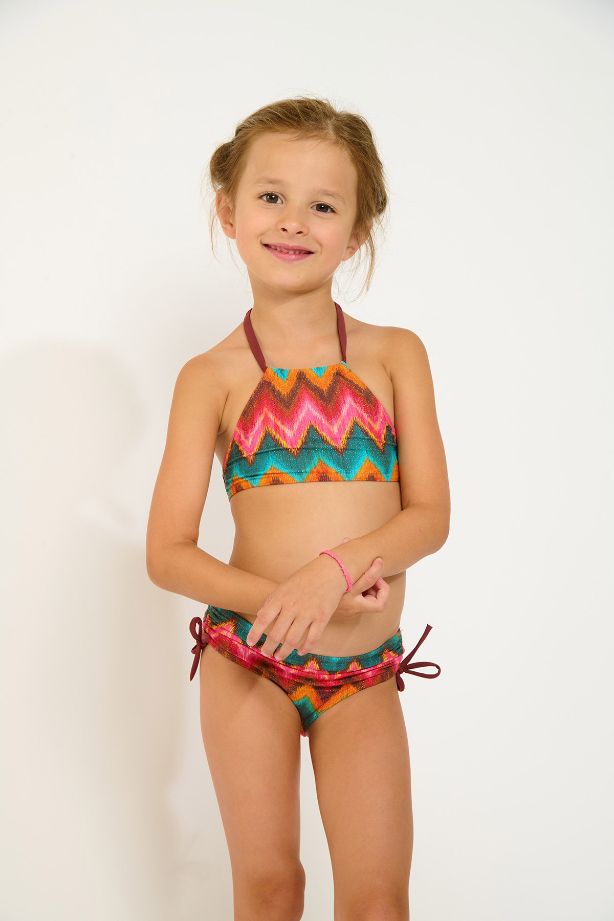 M LEGOS NALIKA zigzagprint bikini voor meisjes - 2