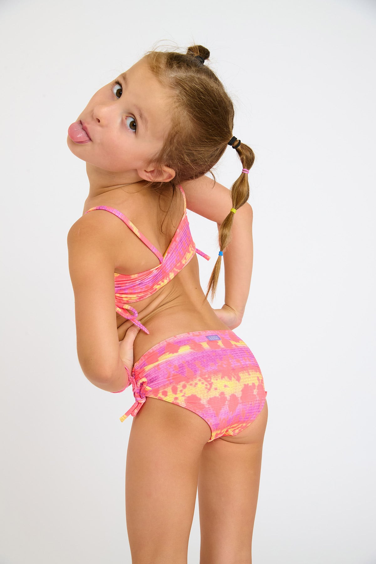 M MOXIE GUANACOS neon two-piece swimsuit for girls - 1