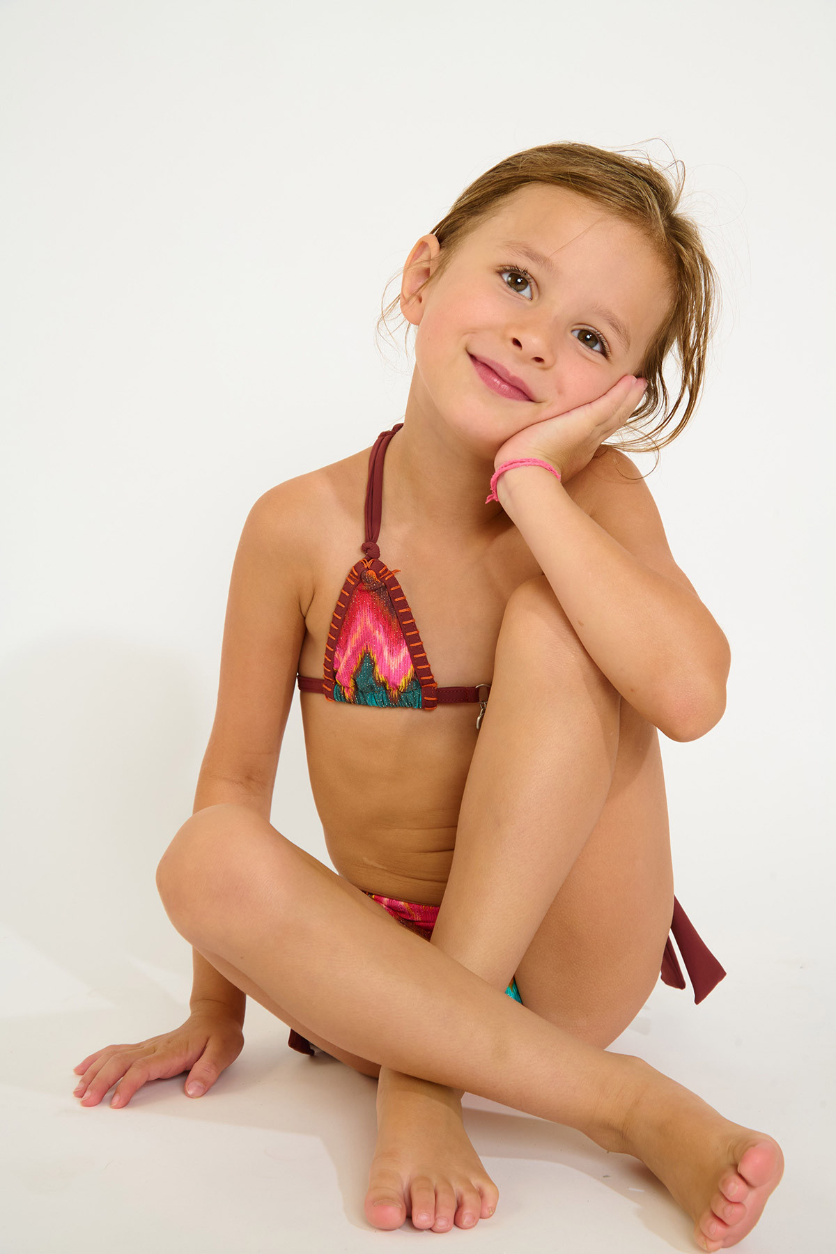 M ODESSA NALIKA zigzagprint bikini voor meisjes - 0