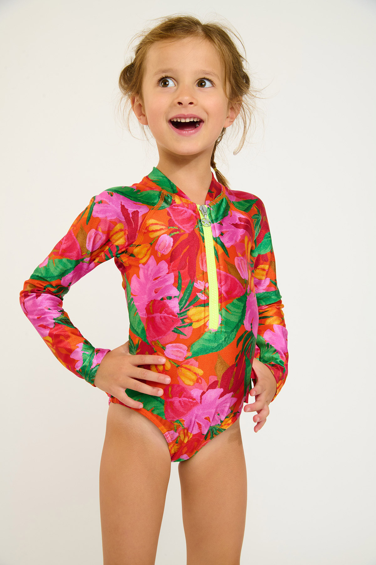 Bañador anti-UV colorido para niña M SPLASHY ALAMEA - 2