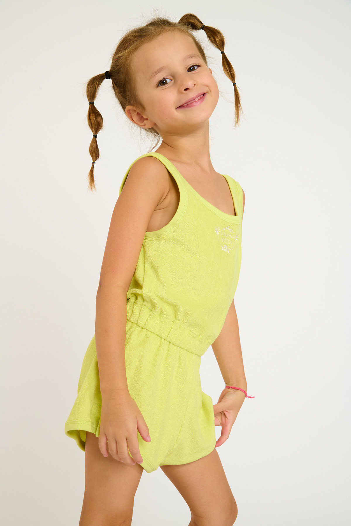 M SURI SEASPONGE yellow terry romper for girls - 2