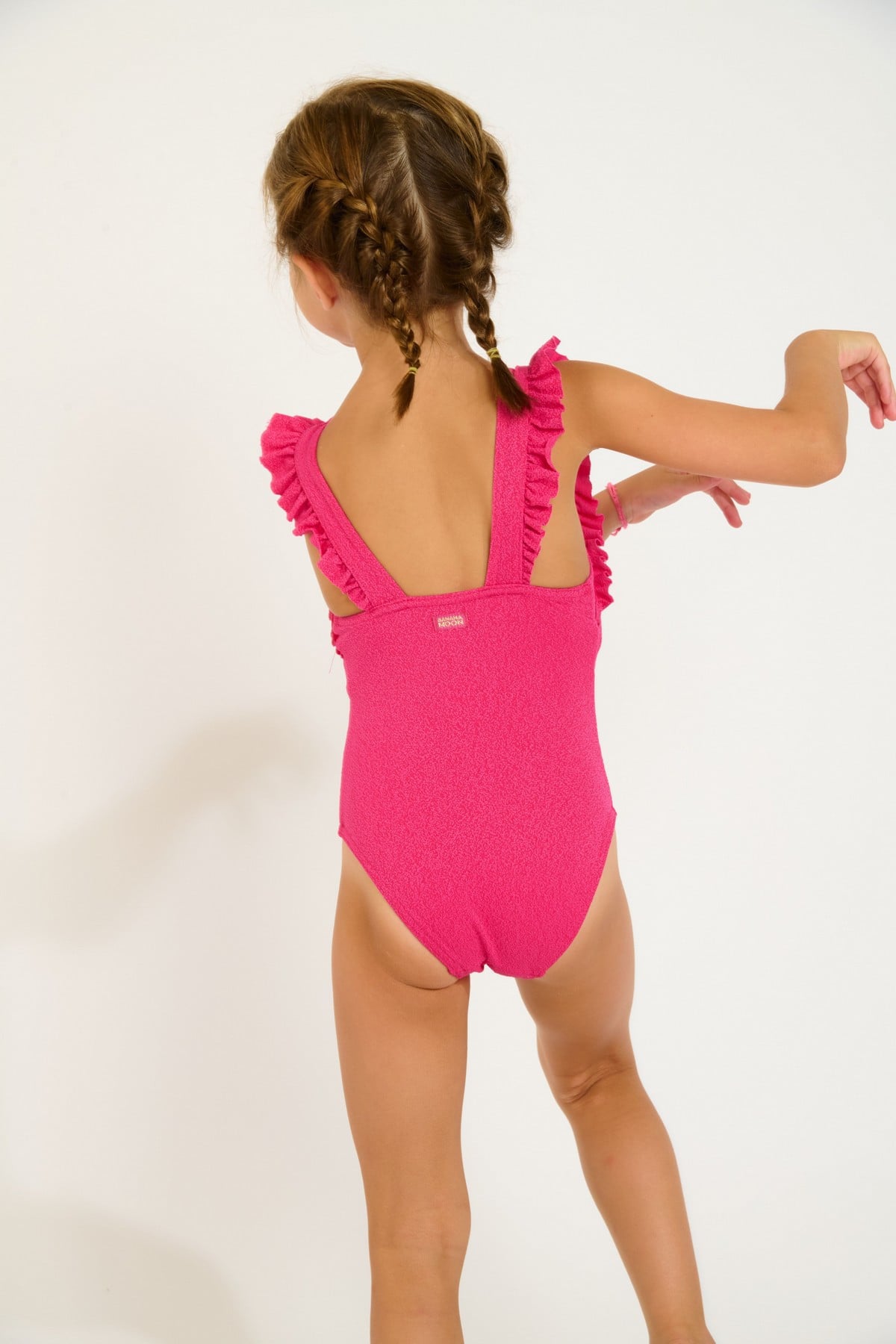 M TUNES SANTAYA raspberry one-piece swimsuit for girls - 1