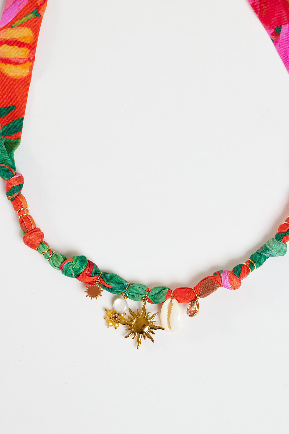 Multicolor Pendant Necklace BIGRUB CHOCKER - 0