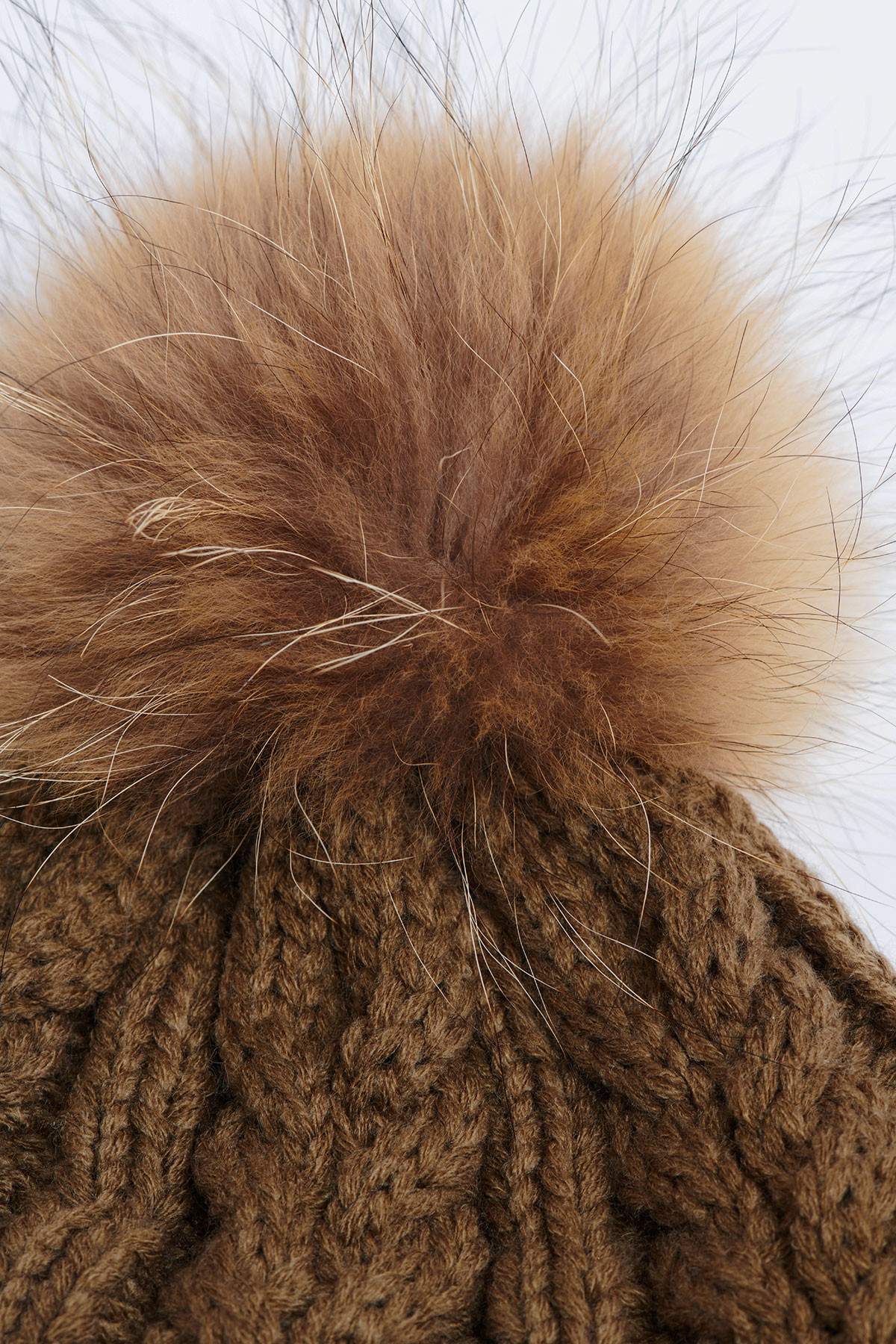 Berretto in lana vergine Merino con pompon in cashmere rimovibile Donna verde | Woolrich IT