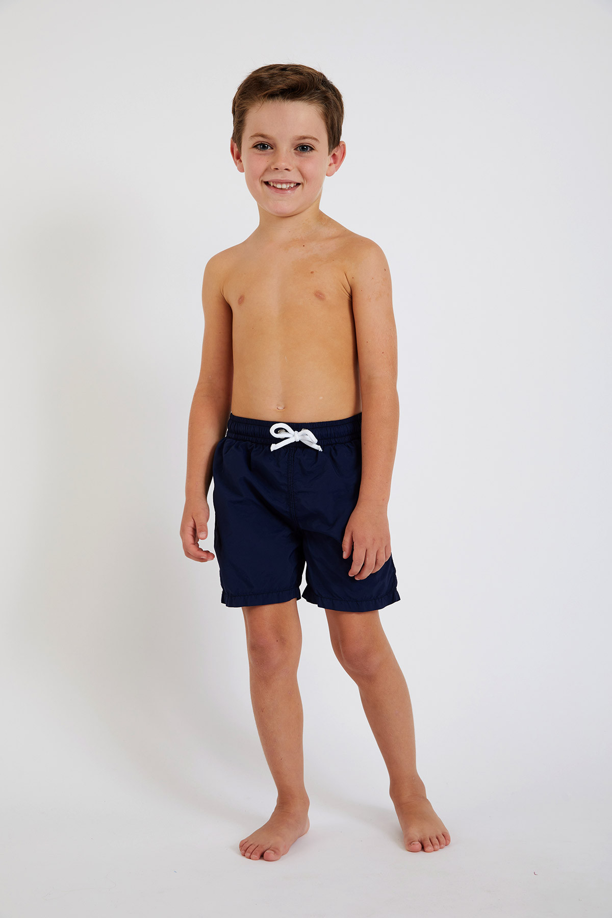 M AIR BASTOU Children's plain navy blue swim shorts - 2