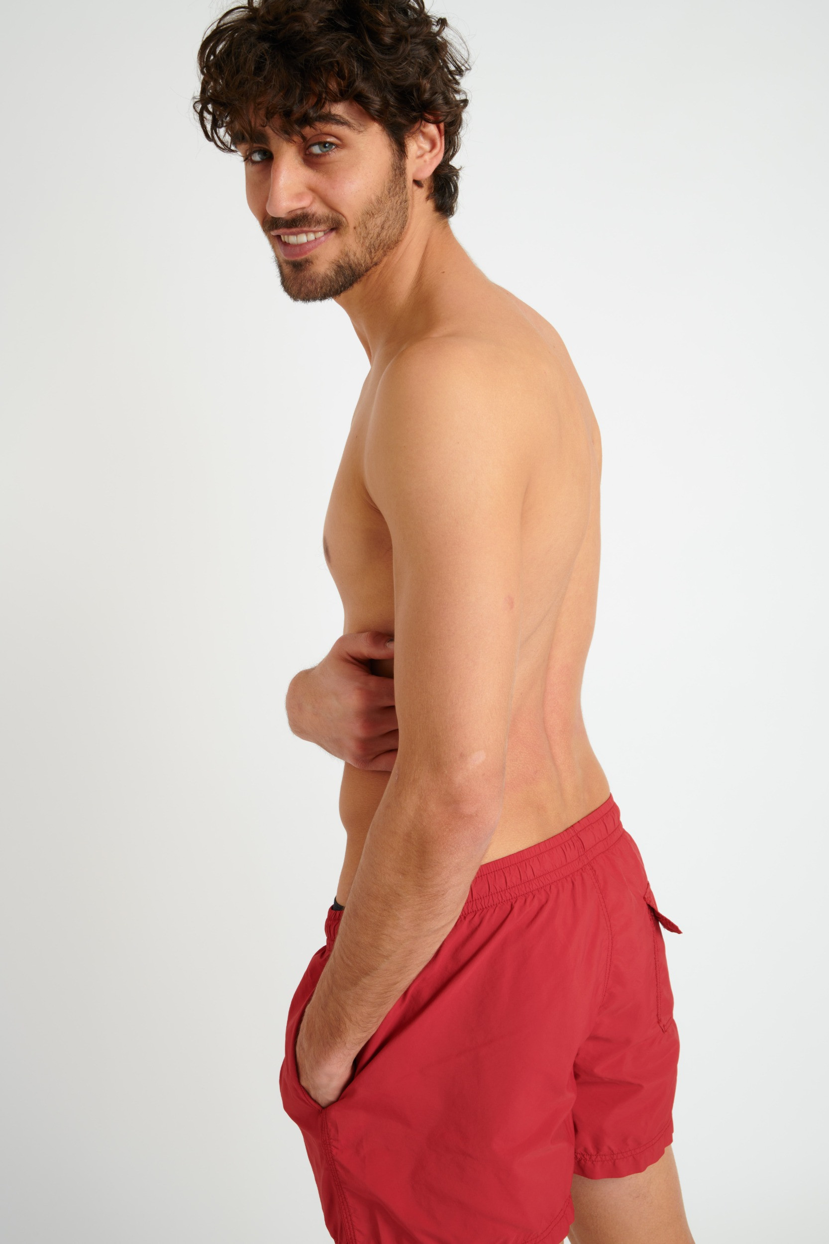 Manly Bastou men's red swimwear - 4
