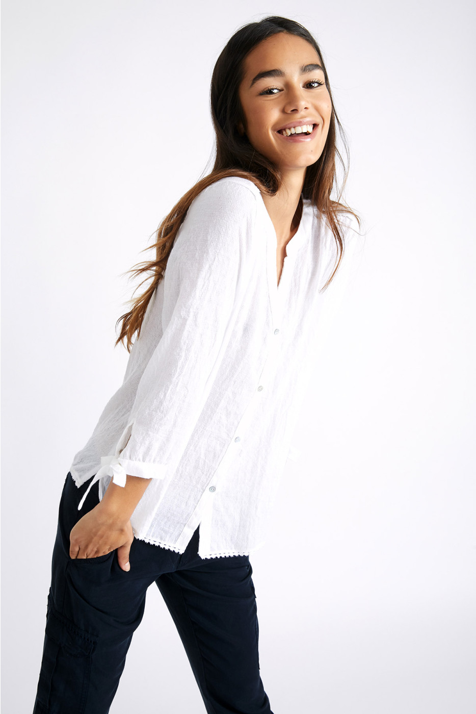 Camicia bianca da donna HELIOS SCYLLA - 5