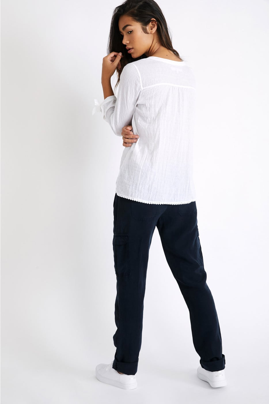 Camicia bianca da donna HELIOS SCYLLA - 2
