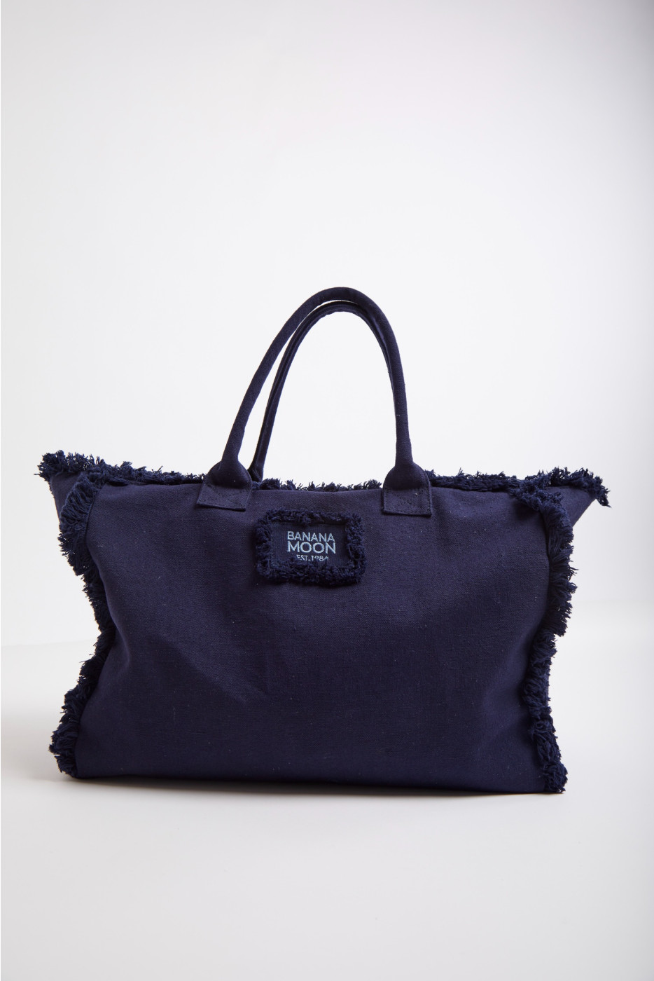 Sac cabas bleu marine en coton Tans Carlina - 1