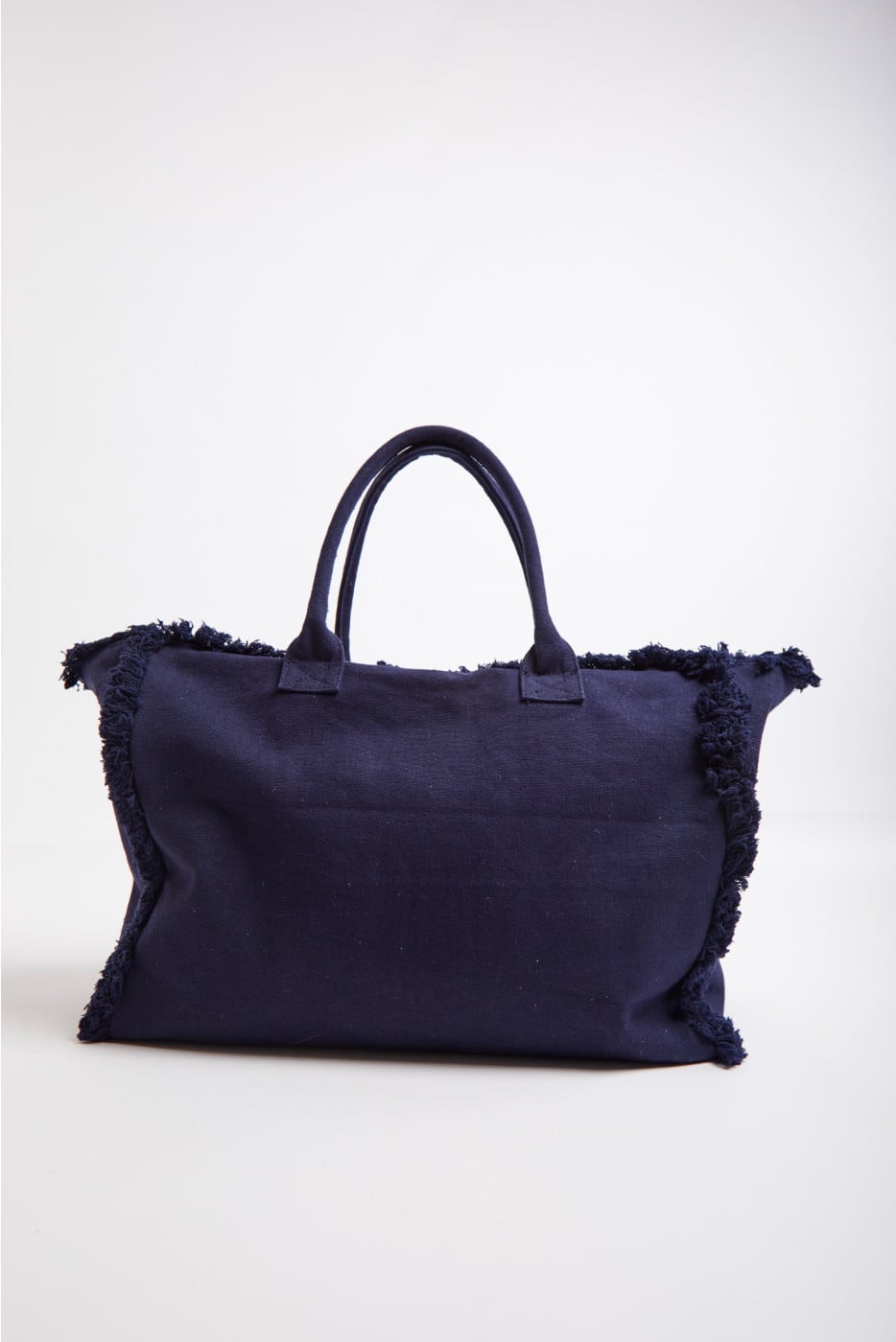 Sac cabas bleu marine en coton Tans Carlina - 3