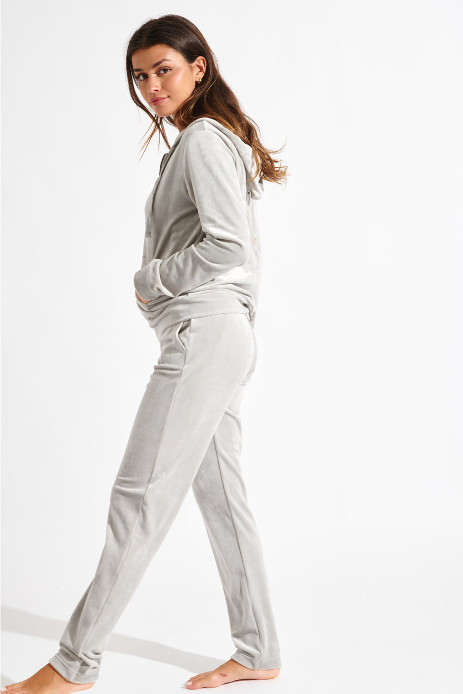 FRESCO SEALAKE grey velvet jacket - 7