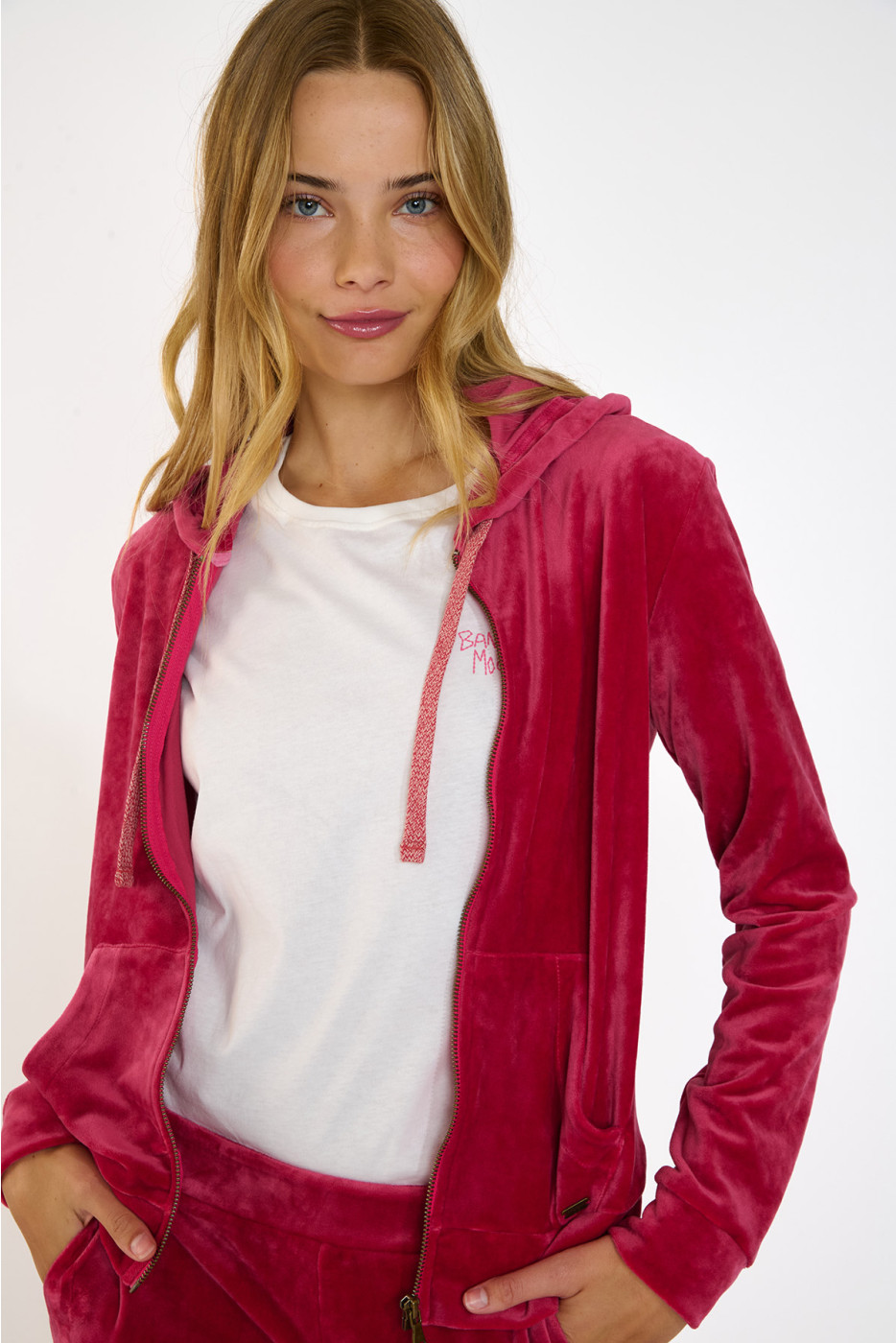Giacca rosa in velluto FRESCO SEALAKE - 6