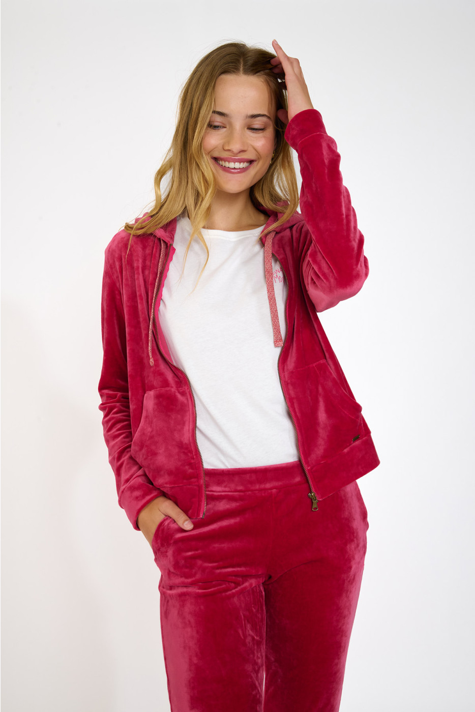 Giacca rosa in velluto FRESCO SEALAKE - 8