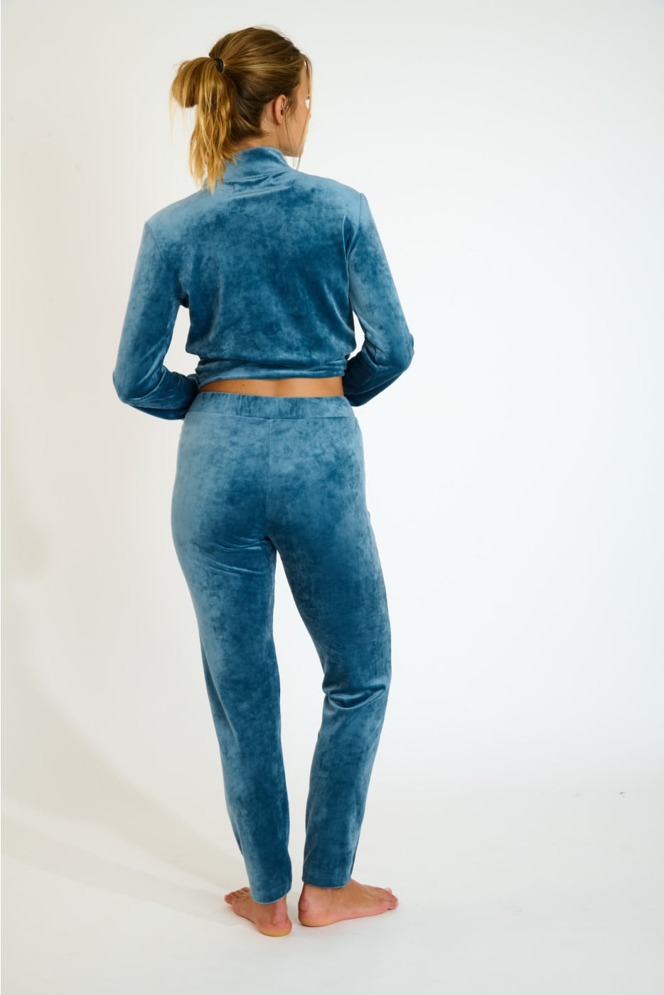 Pantalón de terciopelo de color cobalto KEENAN SEALAKE - 2