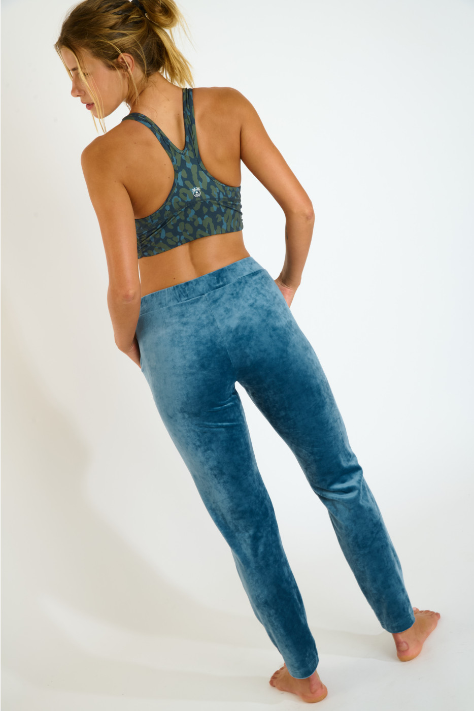 Pantalón de terciopelo de color cobalto KEENAN SEALAKE - 6