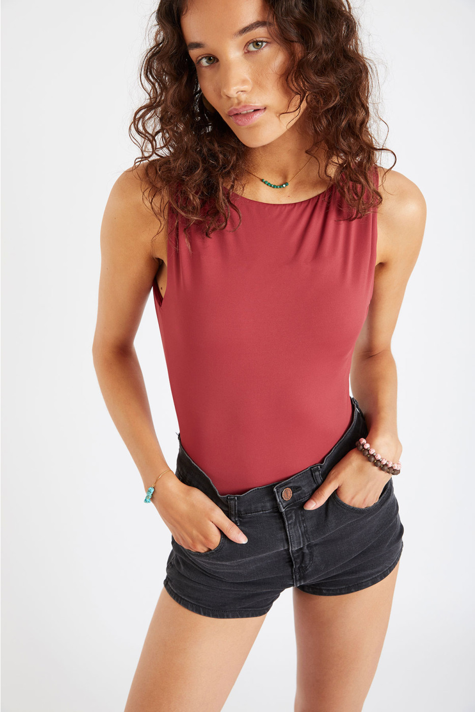 Calva Nara rozenhout roze badpak - 7