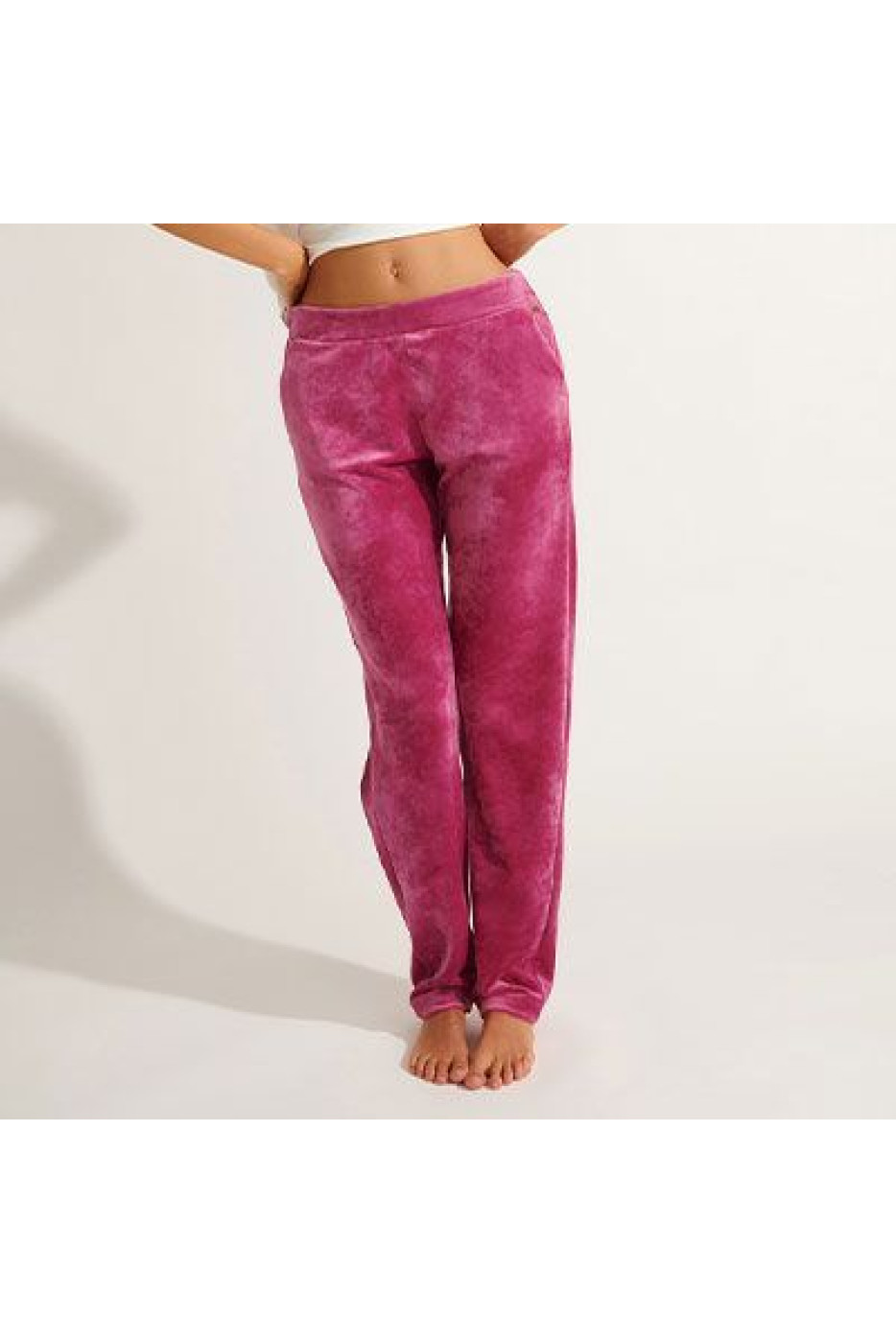 Roze fluwelen broek KEENAN SEALAKE - 3
