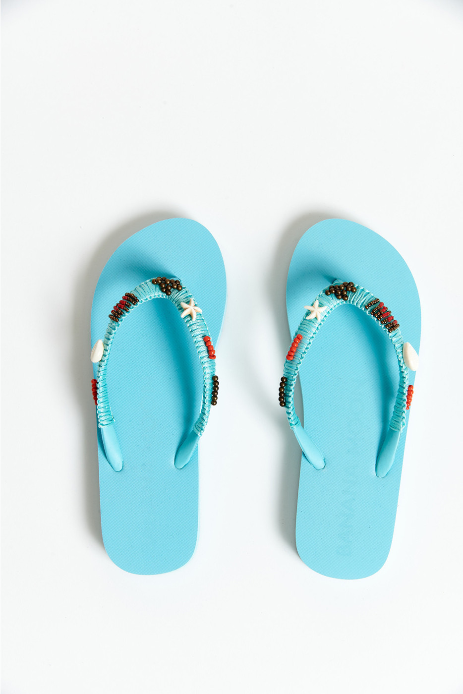LUCERO TAHUATA blue flip-flops