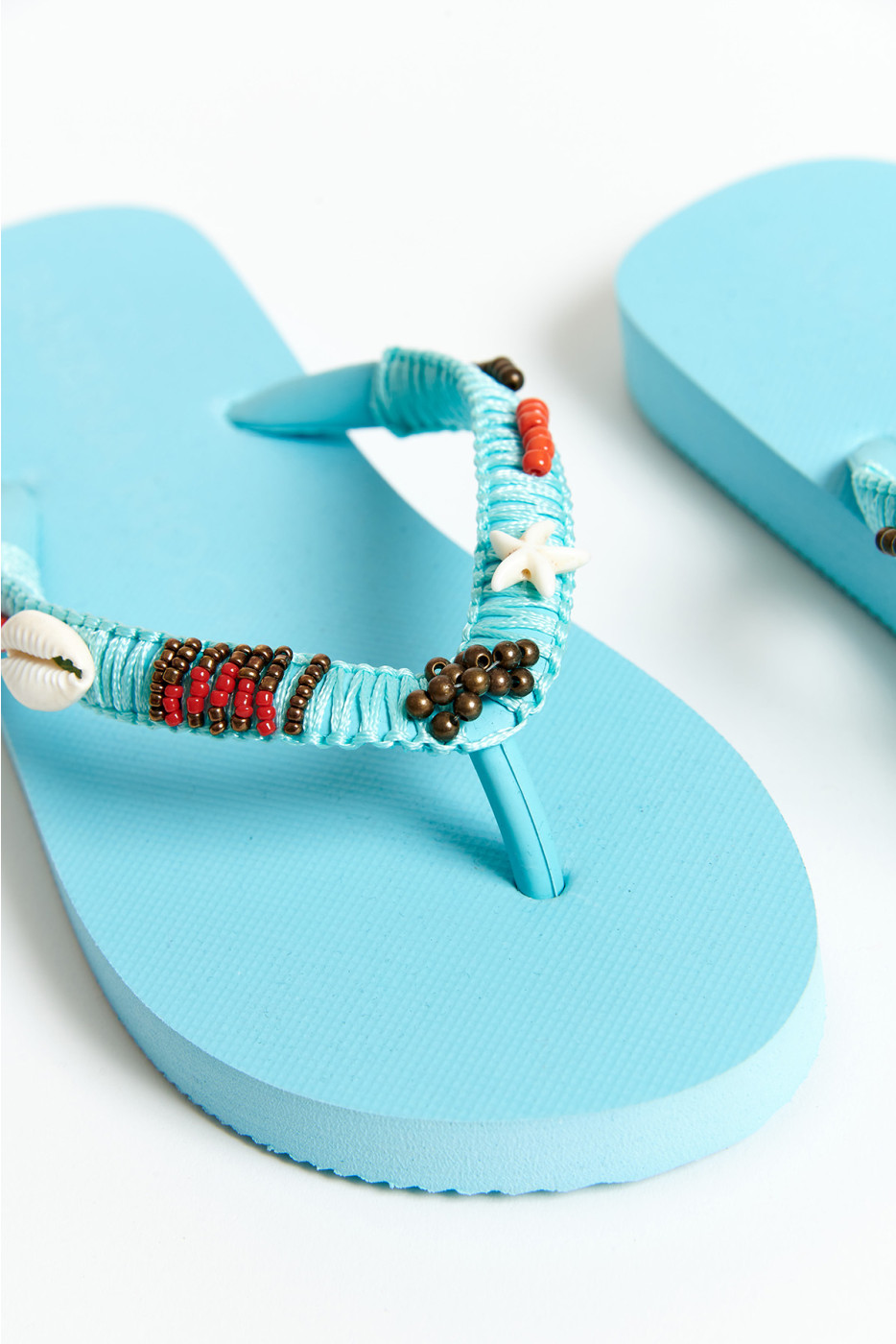 LUCERO TAHUATA blue flip-flops