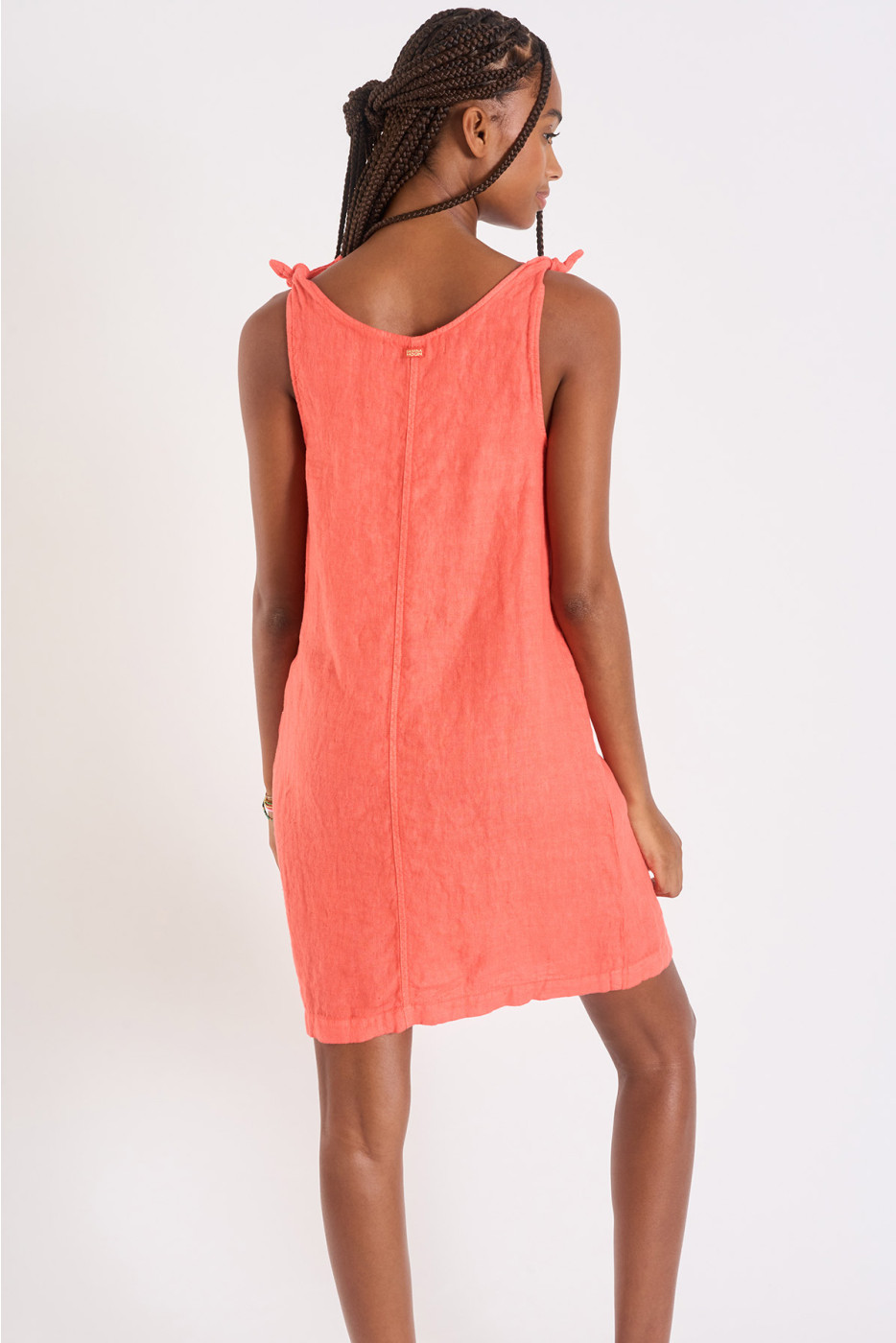 Medway Hawston orange linen dress - 2