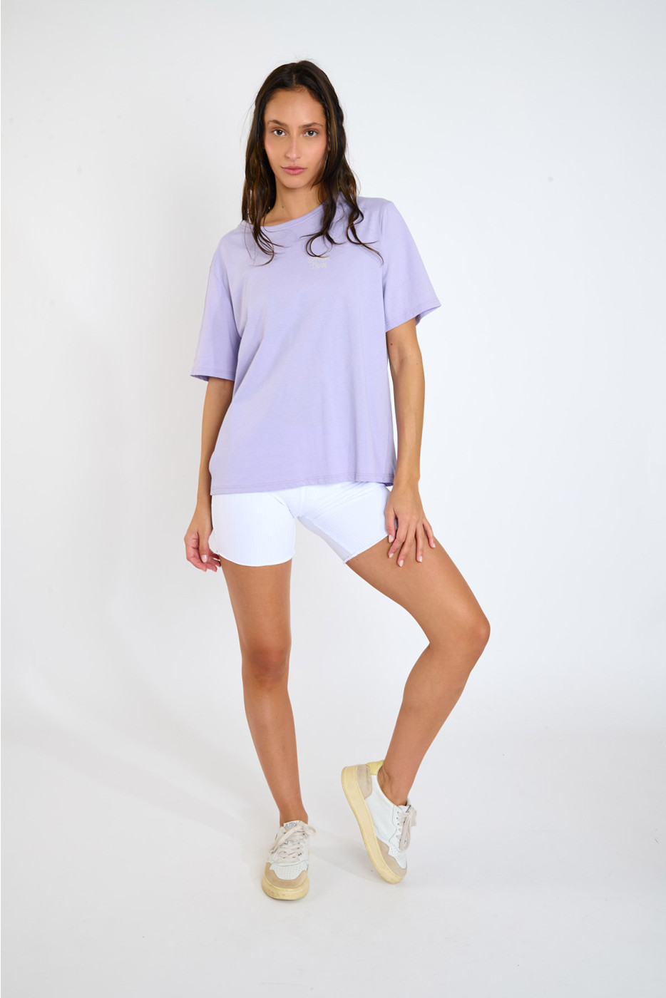 Witte biker short Zelig Moonrib - 1