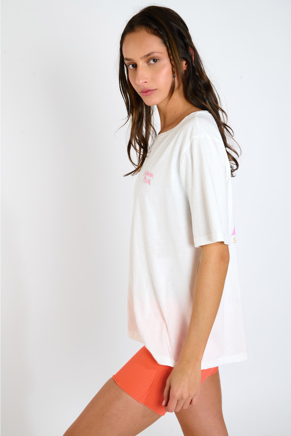 Oranje biker short Zelig Sunrib - 7