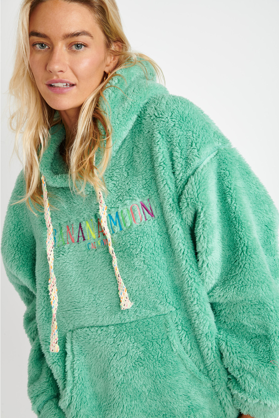 Oversized fleece sweatshirt groen BRADLEY YAMASKA - 5