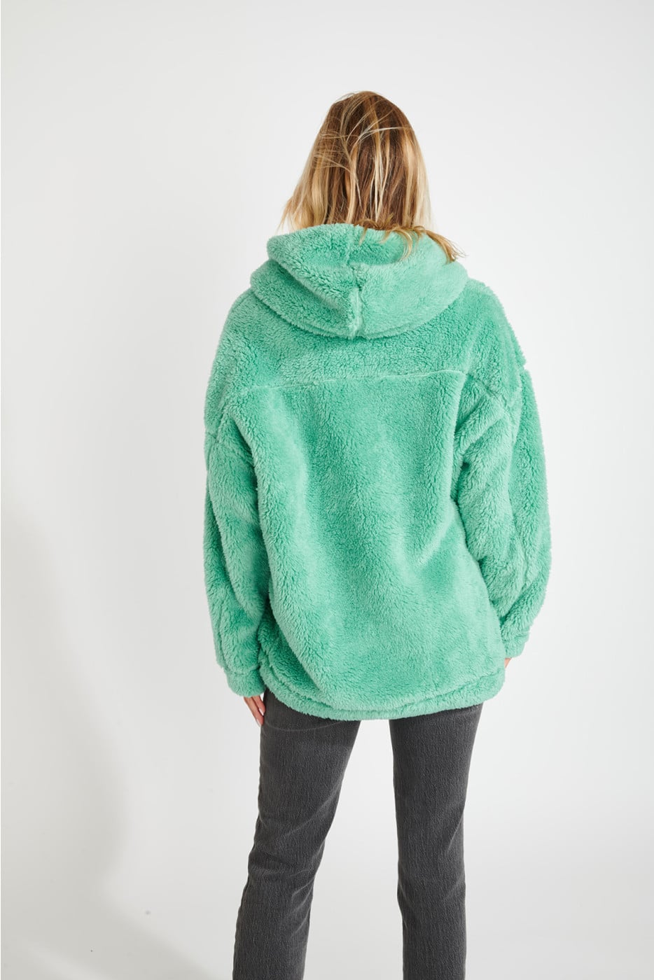 Oversized fleece sweatshirt groen BRADLEY YAMASKA - 2