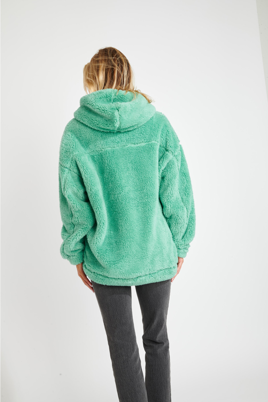 Oversized fleece sweatshirt groen BRADLEY YAMASKA - 7