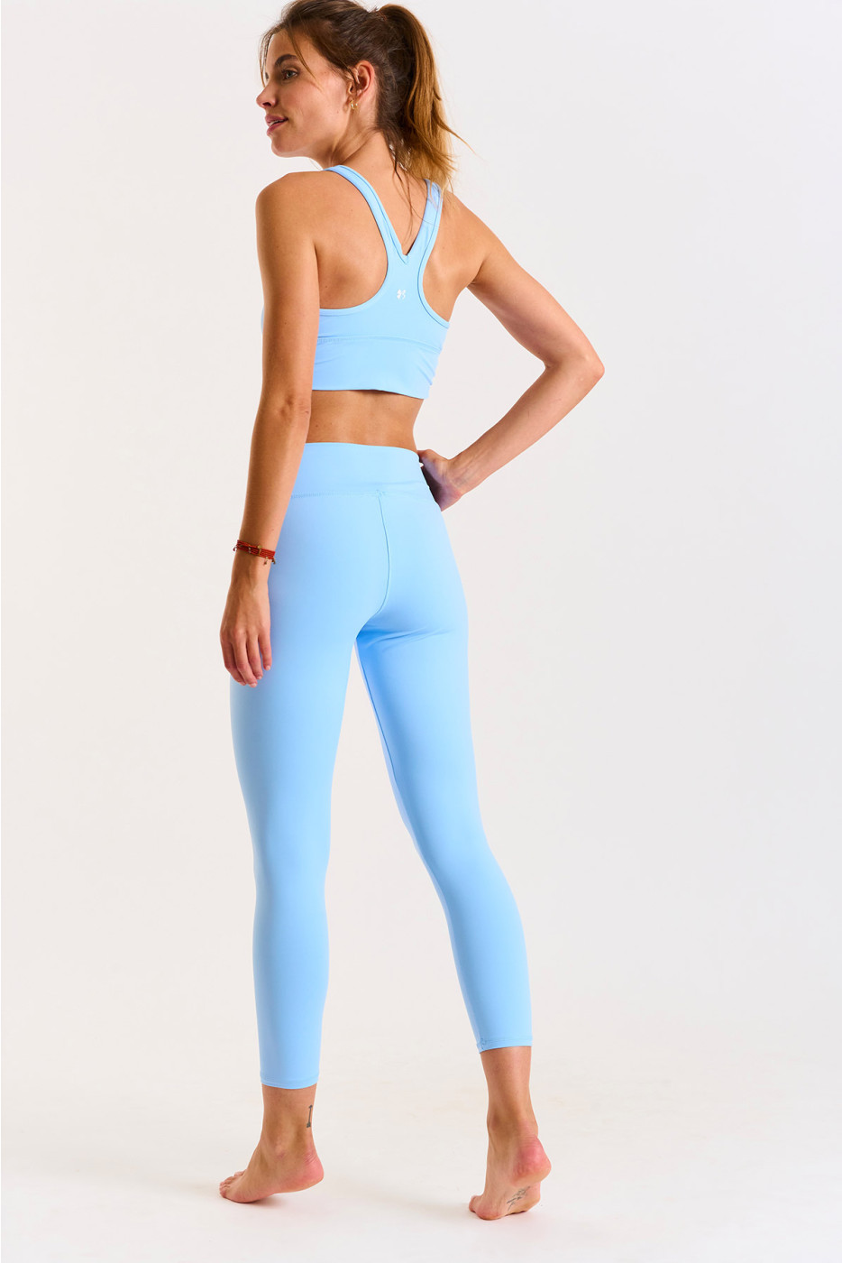 Leggings sportivi celeste EAGLE WELLNESS - 5