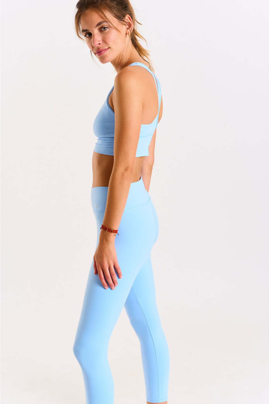 Leggings sportivi celeste EAGLE WELLNESS - 4