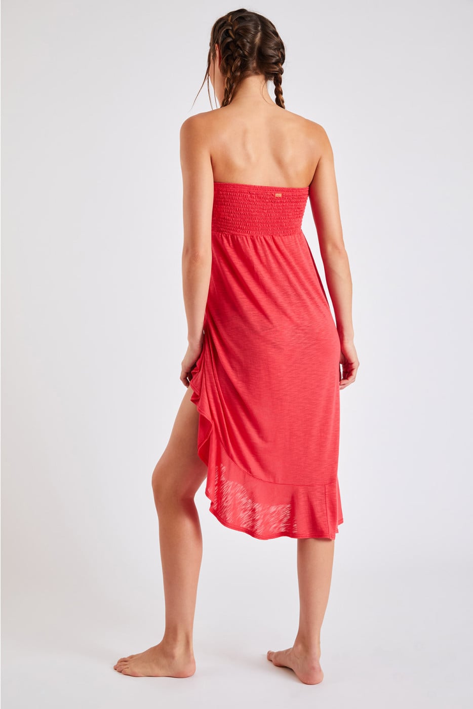 Kailua Caraiva red convertible mid-length skirt - 3