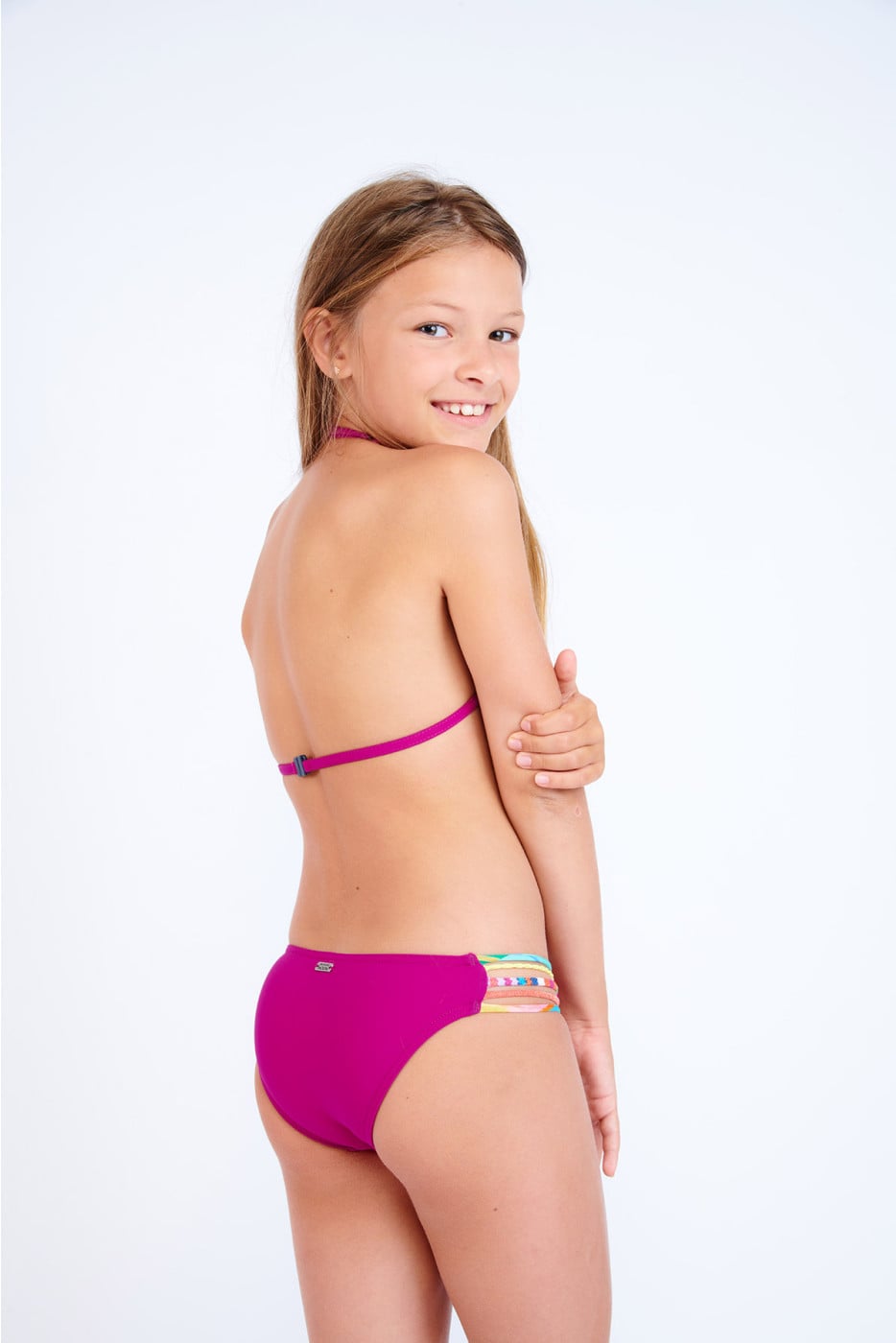 Foster Spring children's two-piece cyclamen swimsuit