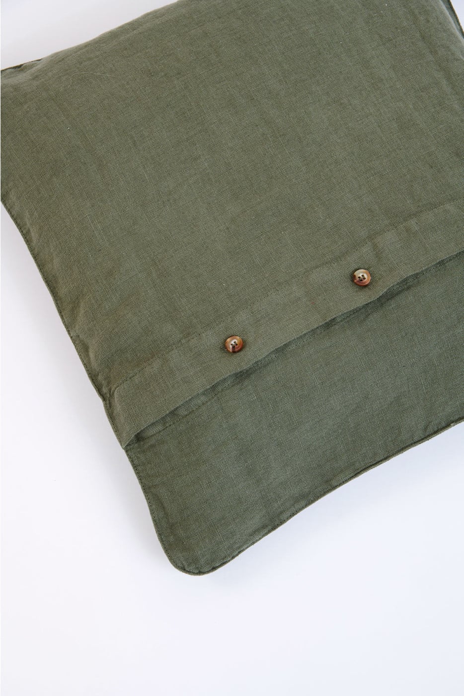 Orama Coco Khaki Embroidered Cushion Cover - 3