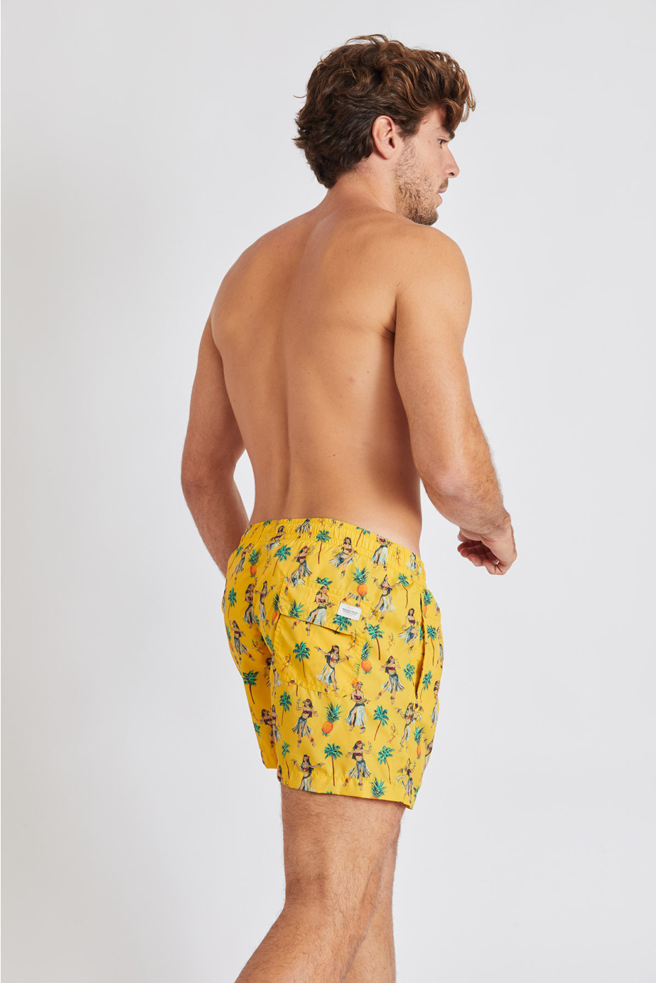 Ruben Vaianaemen men's swimsuit in yellow
