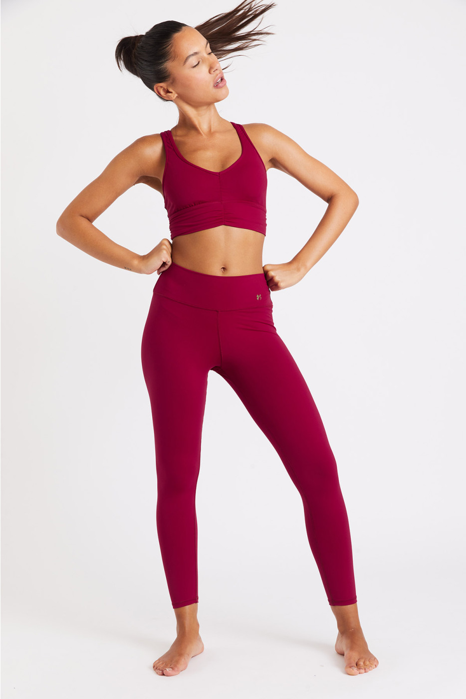 Pantaloni Sportivi Da Donna FILA Rosa A Sigaretta W28 L29