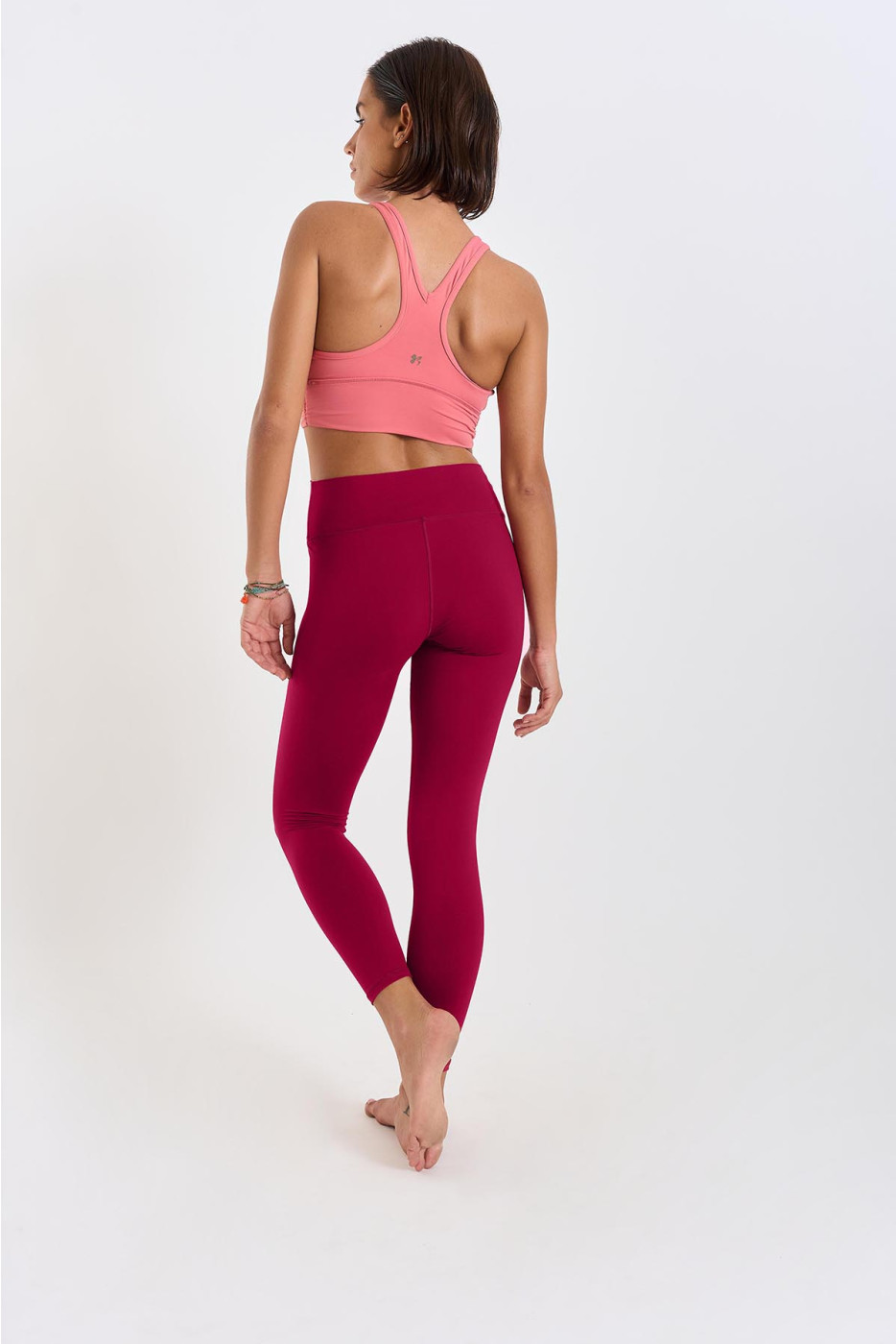 Eagle Wellness burgundy sports leggings