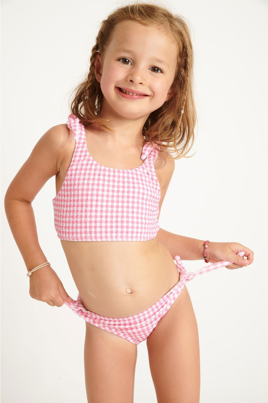 Bikini rosa para niña Mini Peanuts Retro