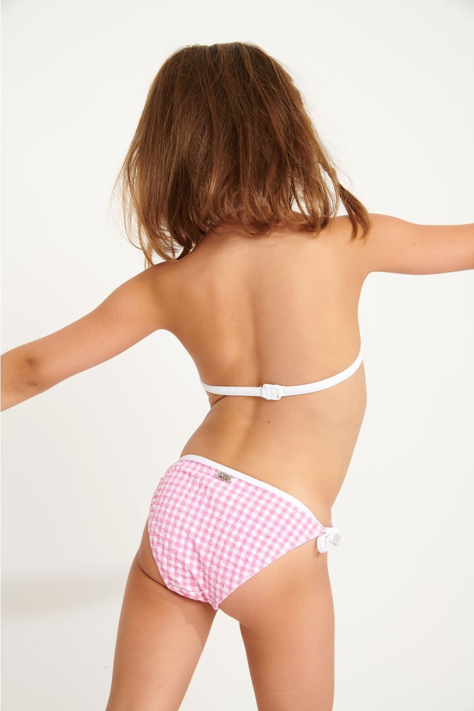 Bañador de dos piezas vichy rosa M TPONOE RETRO