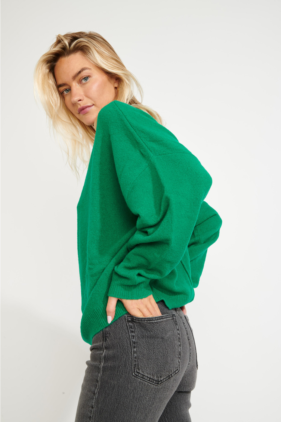 Jersey de lana verde FLOWN FREELANCE - 6