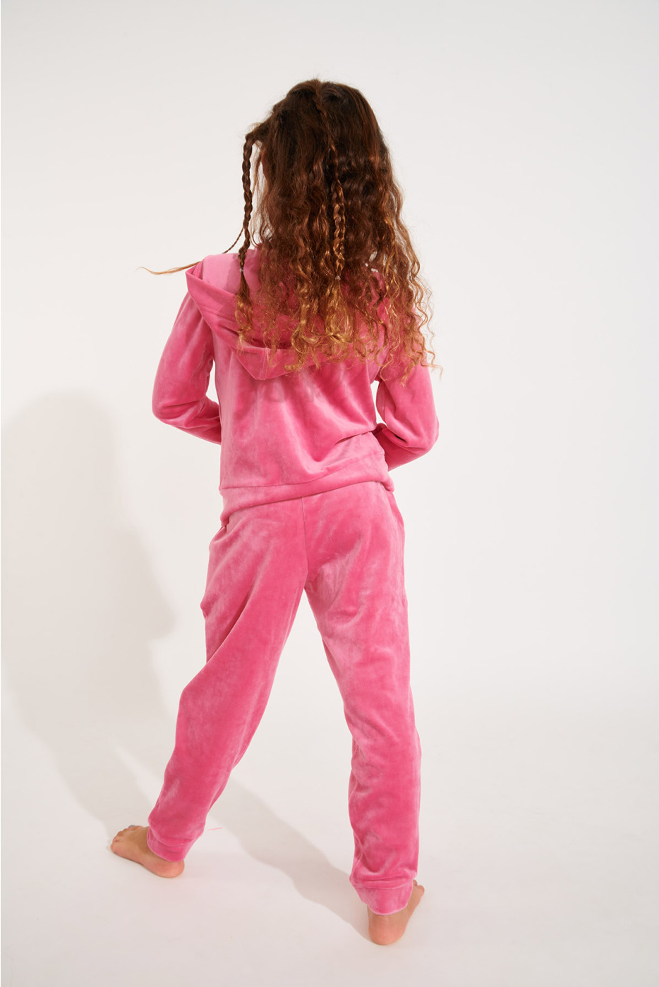 Giacca da jogging in velluto rosa per ragazze Mini Adaline Sealake - 3