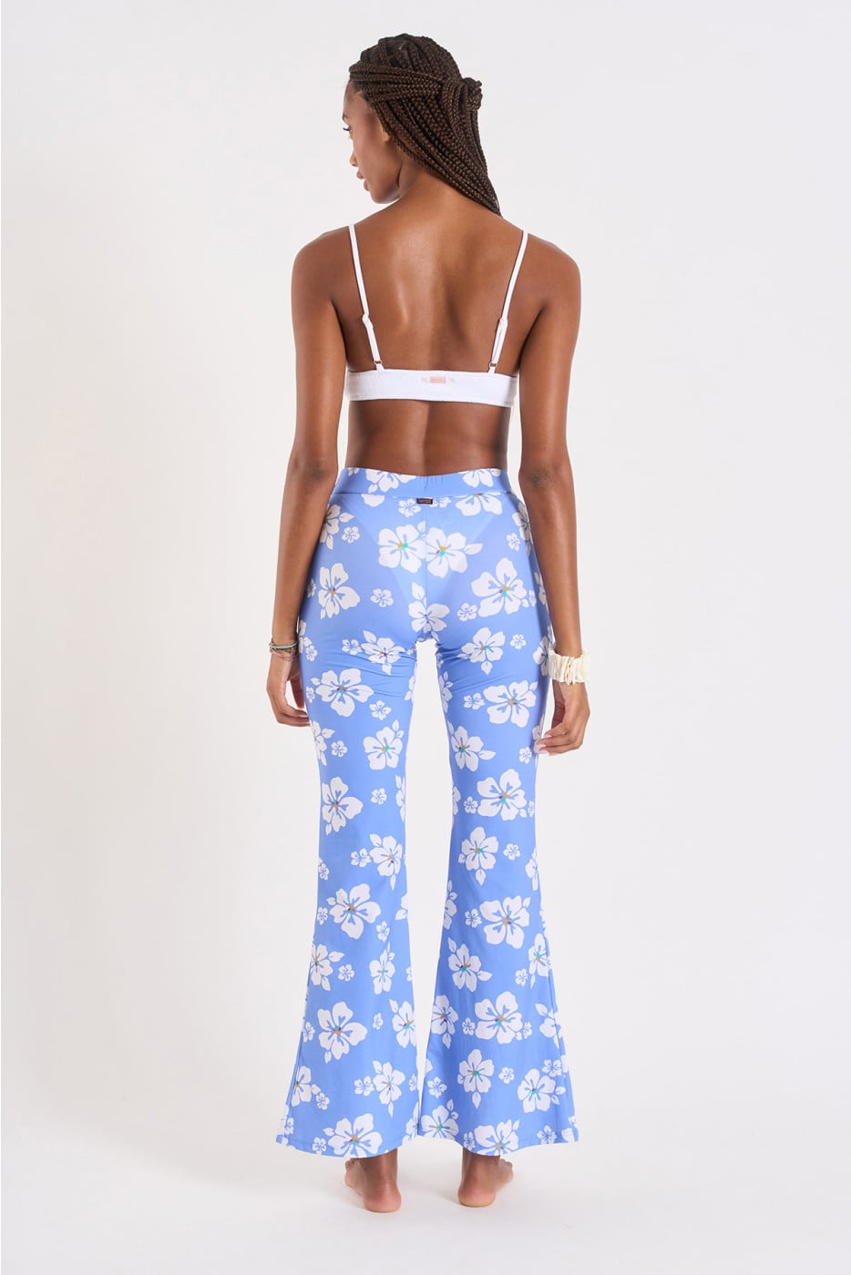 Pantaloni lilla stampa a fiori Noelo Islandgirl - 4