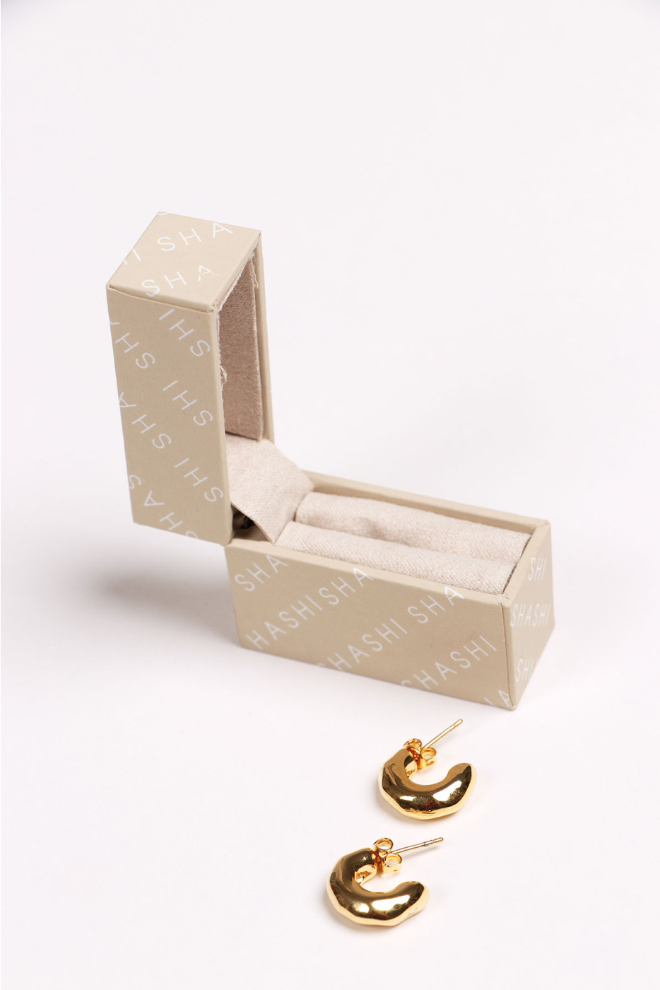 Shashi® Sola Hoop small golden hoop earrings - 6