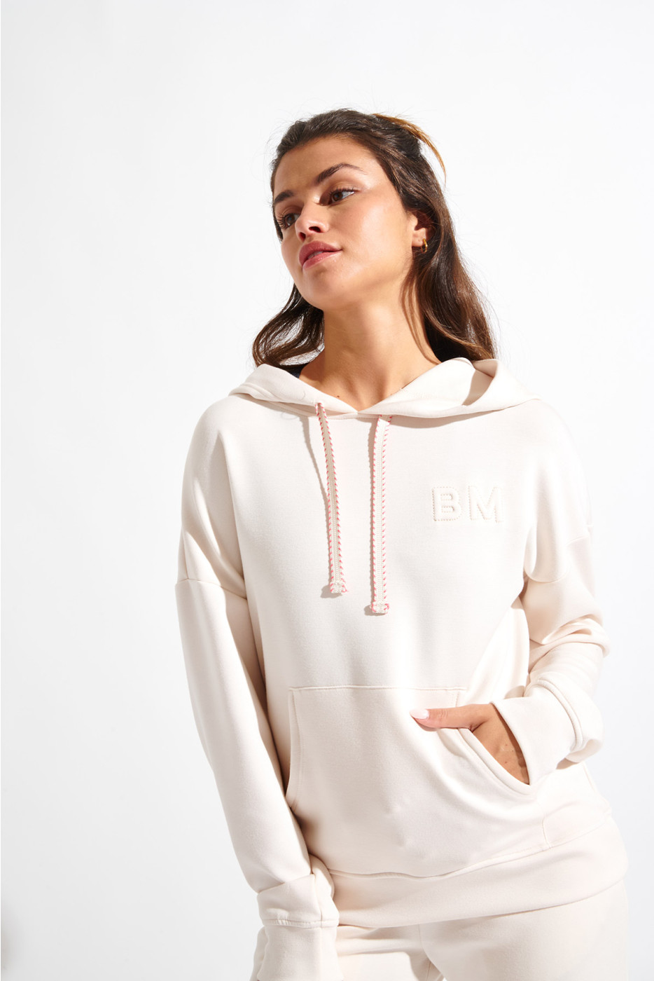 Sudadera crema BROOKS BAYJOY - 3