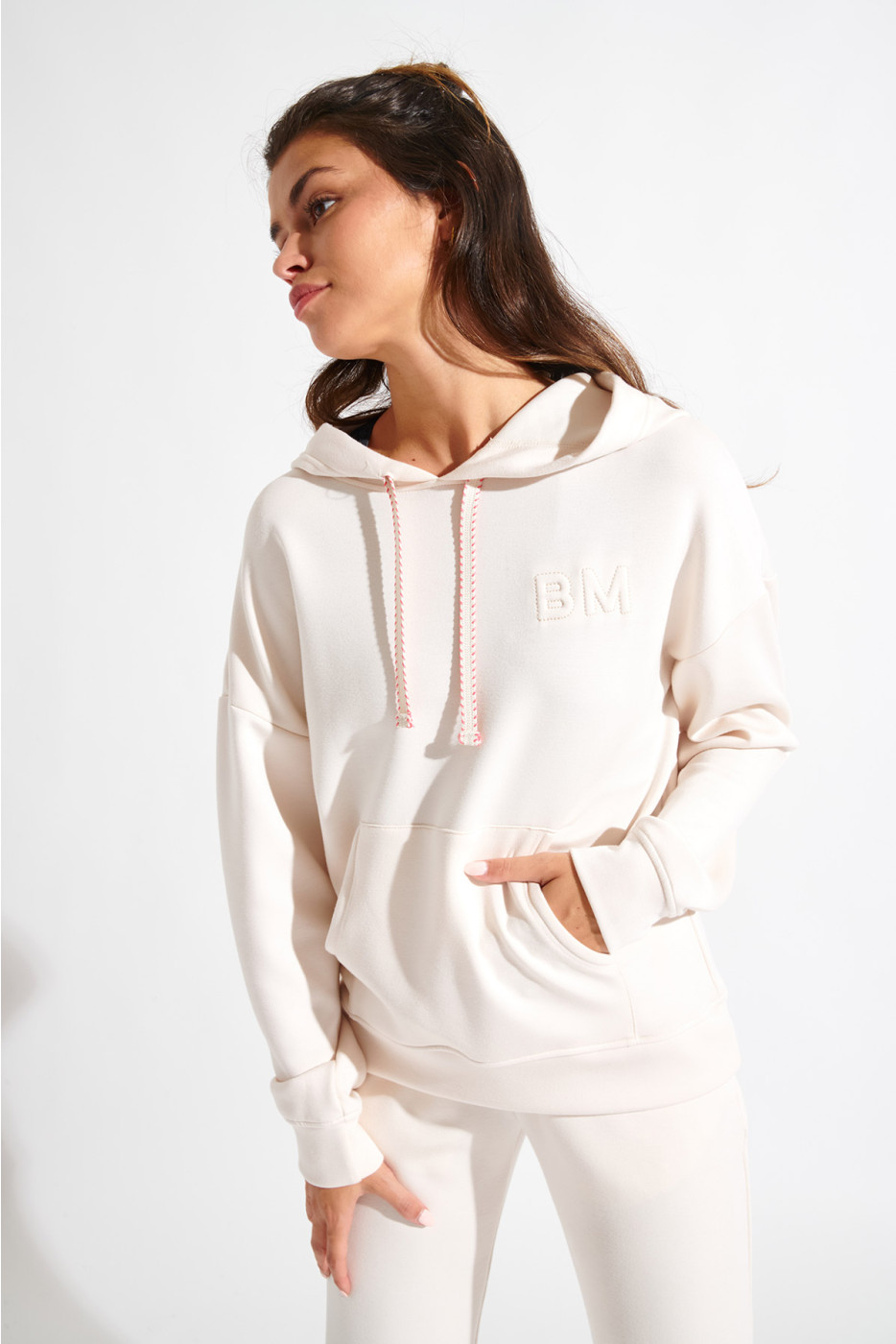 Sudadera crema BROOKS BAYJOY - 4
