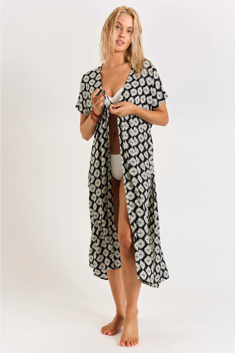 ELVIE SARONG long black kimono - 5
